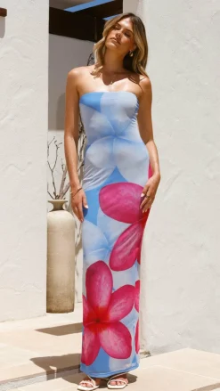 Pink Diamond Sale Dresses^Lydie Strapless Maxi Dress - Blue/Pink