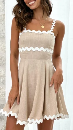LILYWHYT Sale Dresses^Lys Mini Dress - Beige/White