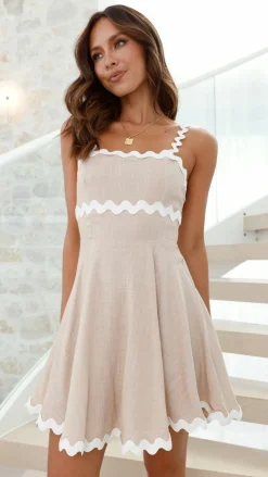 LILYWHYT Sale Dresses^Lys Mini Dress - Beige/White
