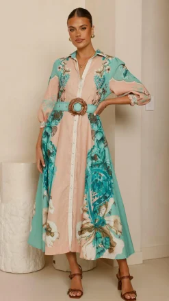 Bubblegum Dresses|Midi^Macy Midi Dress - Willow Print