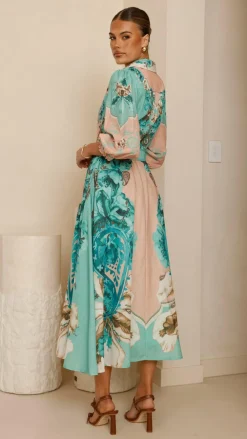 Bubblegum Dresses|Midi^Macy Midi Dress - Willow Print
