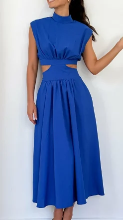 Love Lily the Label Sale Dresses^Maddison Midi Dress - Blue