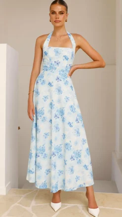 SASHA (BNE) Dresses|Maxi^Mady Maxi Dress - Blue Floral