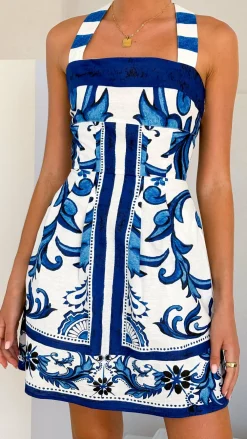 Bubblegum Dresses|Mini^Maegan Mini Dress - Sapphire / White Zayna