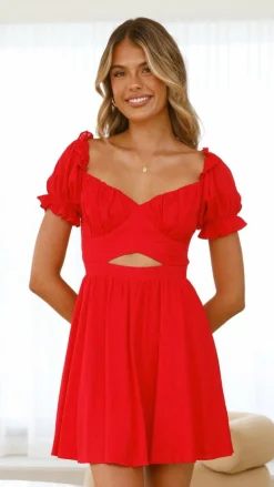 Pink Diamond Sale Dresses^Magnolia Mini Dress - Red