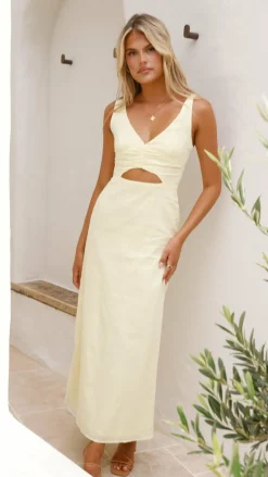 Luvalot Sale Dresses^Mahalia Maxi Dress - Soft Yellow