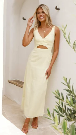 Luvalot Sale Dresses^Mahalia Maxi Dress - Soft Yellow