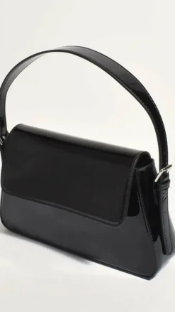 Adorne Bags|Event Ready Dresses^Maisie High Shine Handbag - Black