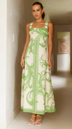 Mia Milani Dresses|Maxi^Mandy Maxi Dress - Sage / Cream