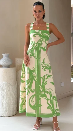 Mia Milani Dresses|Maxi^Mandy Maxi Dress - Sage / Cream