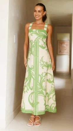 Mia Milani Dresses|Maxi^Mandy Maxi Dress - Sage / Cream