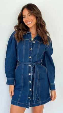 Fashion Allied Sale Dresses^Margie Denim Mini Dress - Indigo