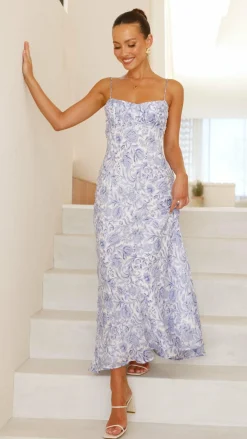 SASHA (BNE) Sale Dresses^Margie Midi Dress - Blue Flower