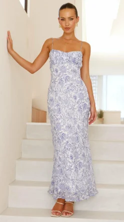 SASHA (BNE) Sale Dresses^Margie Midi Dress - Blue Flower