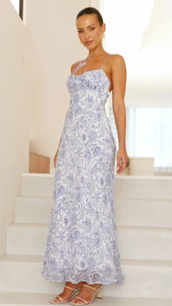 SASHA (BNE) Sale Dresses^Margie Midi Dress - Blue Flower