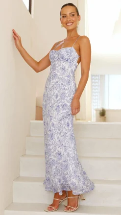 SASHA (BNE) Sale Dresses^Margie Midi Dress - Blue Flower