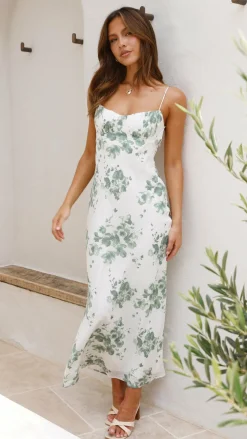 SASHA (BNE) Sale Dresses^Margie Midi Dress - Green Floral