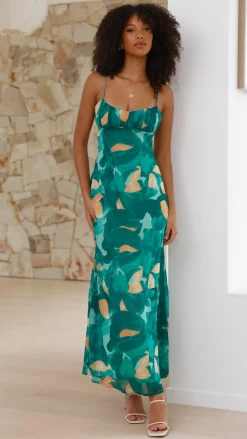 SASHA (BNE) Dresses|Midi^Margie Midi Dress - Green Print