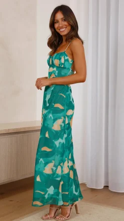 SASHA (BNE) Dresses|Midi^Margie Midi Dress - Green Print