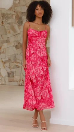 SASHA (BNE) Dresses|Midi^Margie Midi Dress - Pink Floral