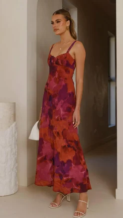 SASHA (BNE) Dresses|Midi^Margo Midi Dress - Dark Rose
