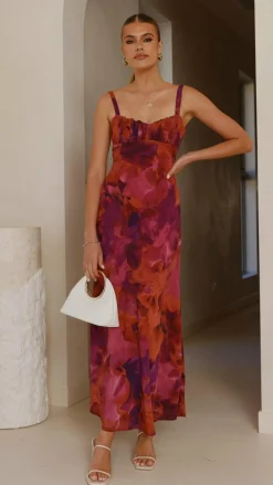 SASHA (BNE) Dresses|Midi^Margo Midi Dress - Dark Rose