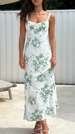 SASHA (BNE) Dresses|Midi^Margo Midi Dress - Green Floral