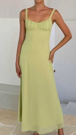 SASHA (BNE) Dresses|Midi^Margo Midi Dress - Lime