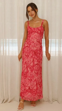 SASHA (BNE) Dresses|Midi^Margo Midi Dress - Pink Floral