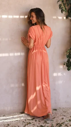 Madison The Label Sale Dresses|Bump Friendly^Marilyn Maxi Dress - Tangerine