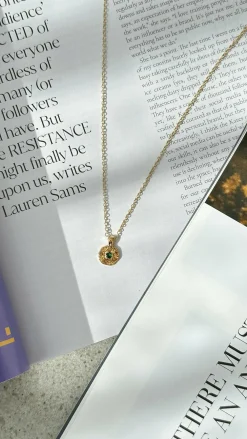 Angel Whisper Necklaces|Je T'Aime^May Birthstone Necklace - Emerald