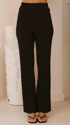 Fashion Allied Knitwear|Knitwear^Megan Knit Pants - Black