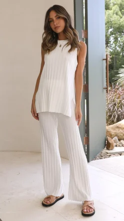 Fashion Allied Knit Tops|Knitwear^Megan Knit Top - White