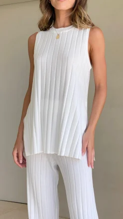Fashion Allied Knit Tops|Knitwear^Megan Knit Top - White