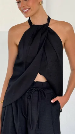 Main St Sets|Tops^Melinda Halter Top - Black
