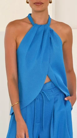 Main St Sets|Tops^Melinda Halter Top - Blue