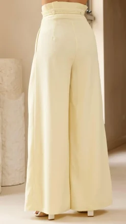 Main St Sets|Bottoms^Melinda High Waist Pants - Soft Yellow