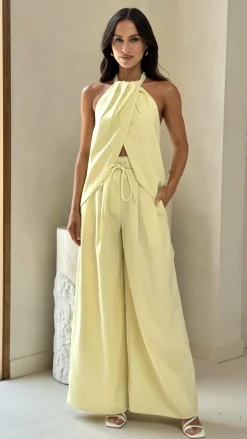 Main St Sets|Bottoms^Melinda High Waist Pants - Soft Yellow