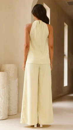Main St Sets|Bottoms^Melinda High Waist Pants - Soft Yellow