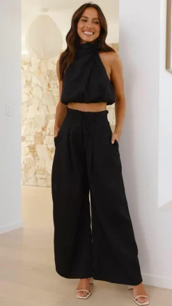 Main St Sets|Bottoms^Melinda High Waist Pants - Black