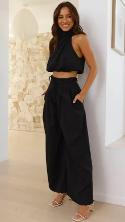 Main St Sets|Bottoms^Melinda High Waist Pants - Black
