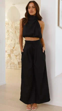 Main St Sets|Bottoms^Melinda High Waist Pants - Black