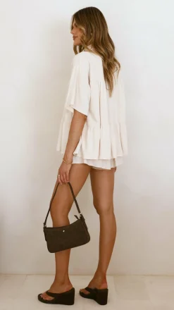 Fashion Allied Sets|Bottoms^Melrose Shorts - Cream