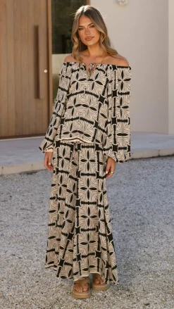 Iris Maxi Sets|Tops^Mikky Off Shoulder Top - Cortana Print