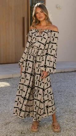 Iris Maxi Sets|Tops^Mikky Off Shoulder Top - Cortana Print