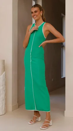 YH AND CO Dresses|Maxi^Milli Maxi Dress - Green/White
