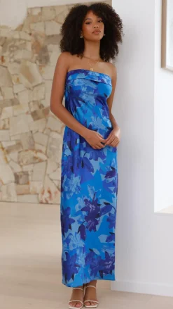 Shareen Dresses|Maxi^Miya Maxi Dress - Blue Floral