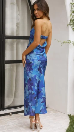 Shareen Dresses|Maxi^Miya Maxi Dress - Blue Floral