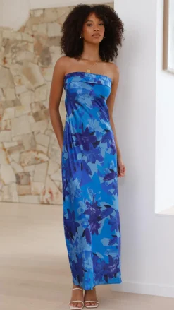 Shareen Dresses|Maxi^Miya Maxi Dress - Blue Floral