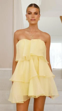 SASHA (BNE) Dresses|Mini^Monet Mini Dress - Yellow
